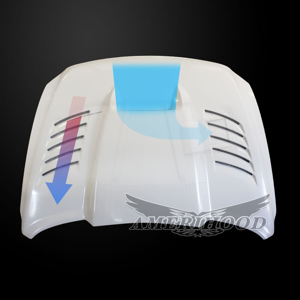 Dodge Ram 2500 SSK Style Functional Heat Extractor Vented Hood